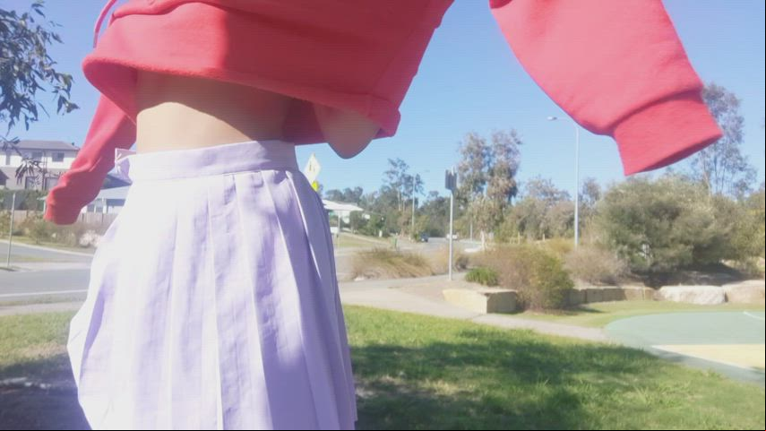 boobies charming Exhibitionism Exhibitionist Flashing TikTok melons Porn GIF